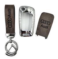 3in1 Audi raktų dėklas ETUI + odinis raktų žiedas Audi A3 A4 A6 A7 A8
