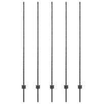 Tvoros stulpai 10 vnt. U kanalo pilka 150 cm plienas