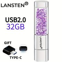USB laikmena Papuošalo formos USB atmintinė,  Violetinė