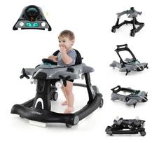 Costway 6 in 1 Baby Walker su reguliuojamu aukščiu