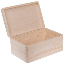Medinė dėžė su dangčiu 30x20cm, pušis, dekupažui