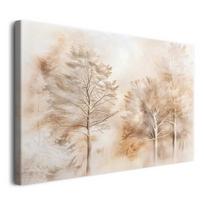 Drobė sienų tapyba gyvenamajame kambaryje rudens medžiai miškas 80x120cm