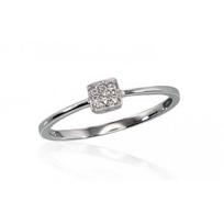 Auksinis žiedas su deimantais Diamond Sky "Solitaire V", 16, 1.08 gr.