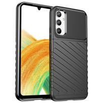„iLike“ Samsung Galaxy A34 5G silikoninis apsauginis dėklas, mėlynas