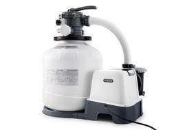Baseino smėlio filtras su pompa Intex Krystal Clear QX2600, su sūraus vandens sistema