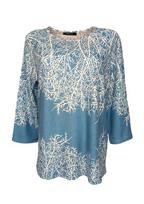 Marškinėliai moterims, mėlyni, L/XL