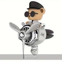 Mielas meškutis piloto automobilio oro gaiviklis. , Sidabrinis lokys