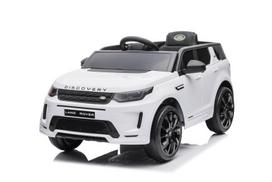 Vienvietis vaikiškas elektromobilis Land Rover Discovery Sport, baltas