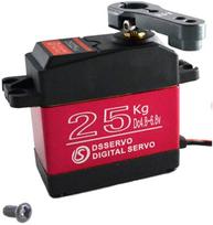 Pilnas metalas DS3225 Skaitmeninis 25KG didelio sukimo momento servo variklio servo su kumšteliu 25T, skirtas "Baja Car" modeliui 1/10 robotui sunkvežimiui