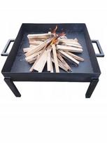 Lauko židinys plieninis laužavietei, kepsninei, puodui, tvirtas 60 cm kvadratinis