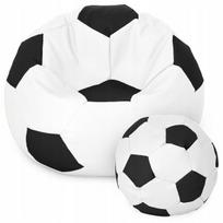 Sėdmaišis su pufu Ball XXXXL (100 cm), White/Black