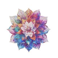 Medinė 3D dėlionė Robotime Mystic Mandala Flower
