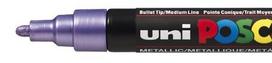 Žymeklis UNI Posca PC-5M Metallic , apvalus, 1.8 - 2.5 mm, violetinis