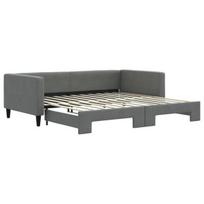 Sofa-lova vidaXL, 100x200 cm, pilka