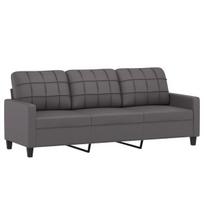 Trivietė sofa vidaXL, 180 cm, pilka