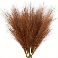 Dirbtinė pampas žolė puošybai,  Tamsiai ruda-1