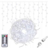LED girliandos - varvekliai su 500 šviesos diodu, baltos spalvos