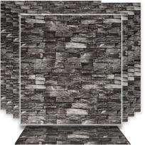 Dekoratyvinės 3D sieninės plokštės 70x77cm juodos spalvos