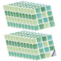 Tapetai, 30 vienetų Nuplėškite ir priklijuokite lipnios vonios sienų plytelės Mozaikinių plytelių lipdukas10x10cm, Style:Style2;