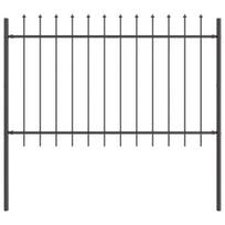 vidaXL Sodo tvora 7 pcs Pilka 11,9 x 1,2 m Miltelinis plienas