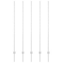 Tvorų stulpai 10 vnt. U-Channel 160 cm Cinkuotas plienas
