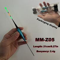 Naktinės žvejybos plūdė su LED apšvietimu, 21 cm, MM-Z05-2,4g