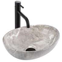 Pastatomas praustuvas REA SOFIA MINI GRIGIO 35x26x12,5