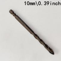 Karbidinis grąžtas 10 mm plytelėms, betonui, metalui, 10 mm: 1 vnt (sausam ir šlapiam naudojimui)