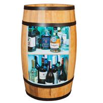 Statinės formos spintelė gėrimams Creative Cooper, 2_PD_RGB, 80x50 cm, ąžuolo spalva