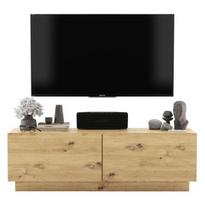 TV spintelė Meble Lindner 120 cm ąžuolas artisan matinis, cokolis