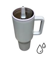 „HydroJug“ stiliaus termo puodelis su šiaudeliu XL 1200 ml – šviesiai mėlynas