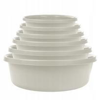 Plastikinis dubuo skalbiniams, baltas, 9 L
