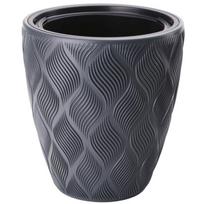 Vazonas Flow, 40 cm, 36 l, juodas
