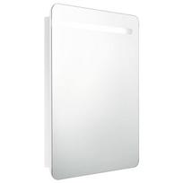 Veidrodinė vonios spintelė su LED apšvietimu, balta, 60x11x80cm CFE5733234