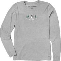 "Life Is Good", Vyriški Marškinėliai "Crusher" Ilgomis Rankovėmis, Xl, Pilka Spalva, XL