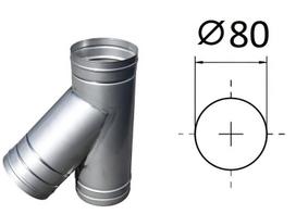 Trišakis 45° Akvilon D-80 mm