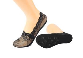 Moteriškos pėdutės su silikonu be Snazzy ST-47, juodos, 36-41