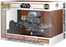 Funko POP! Star Wars The Mandalorian in N-1 Starfighter