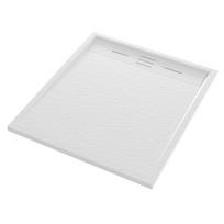 Dušo padėklas Granitan Viva stačiakampio formos kompozicinis 90 x 80 cm baltas