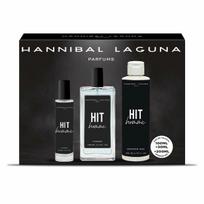 Kosmetikos rinkinys Hannibal Laguna Hit Homme EDT vyrams: Tualetinis vanduo 100 ml + tualetinis vanduo 30 ml + dušo želė 200 ml
