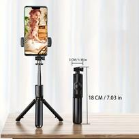 Asmenukių lazda ("Selfie sticks") Belaidė mini asmenukių lazda su 360° pasukimu