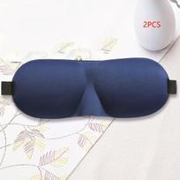 Ypač patogus 3D akių raištis - reguliuojamas, ergonomiškas miegui ir kelionėms. ,  Mėlyna