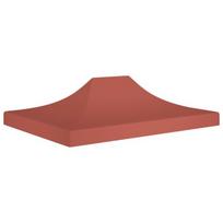 vidaXL Proginės palapinės stogas, terakota spalvos, 4x3m, 270 g/m²