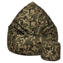 Sėdmaišis su pufu Sako Camouflage XXXXXL Kodura, moro žalia