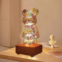 bear 3D led stalinis šviestuvas