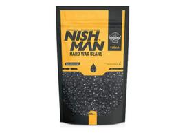 Depiliacinis vaškas granulėmis Nishman Hard Wax Beans Granul Wax Without Stripless, Black, 500 g