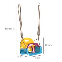 Kūdikių sūpynės, vaikiškos sūpynės su reguliuojamu lynu, 120-180 cm