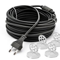Šildymo kabelis, Resun Heat Cable, lankstus, atsparus vandeniui, silikoninis, su siurbtukais, 25W, 4,5m + 1,5m