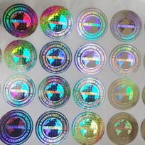 Vienkartinis holograminis apsauginis lipdukas