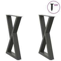 Valgomojo stalo kojos 2 vnt antracitas 50x(72-73,3) cm plienas